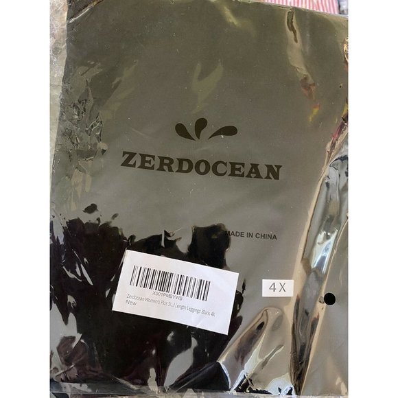 Zerdocean‎ Women's Plus Size Modal Lightweight Full Length Leggings 4X Black NWT - Picture 6 of 12